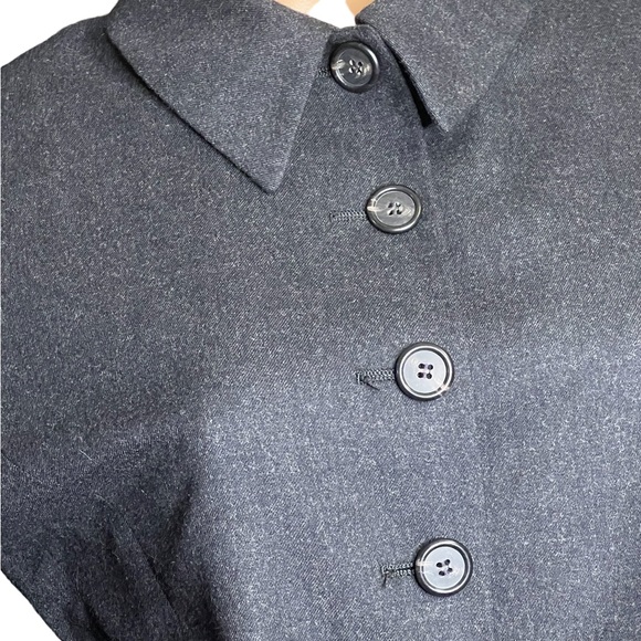 Ann Freedberg Charcoal Wool Blazer - Picture 2 of 5